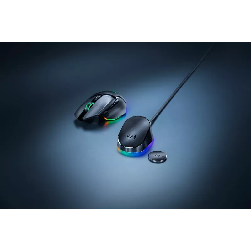 Razer Mouse Dock Pro s bezdrôtovým nabíjacím puckom
