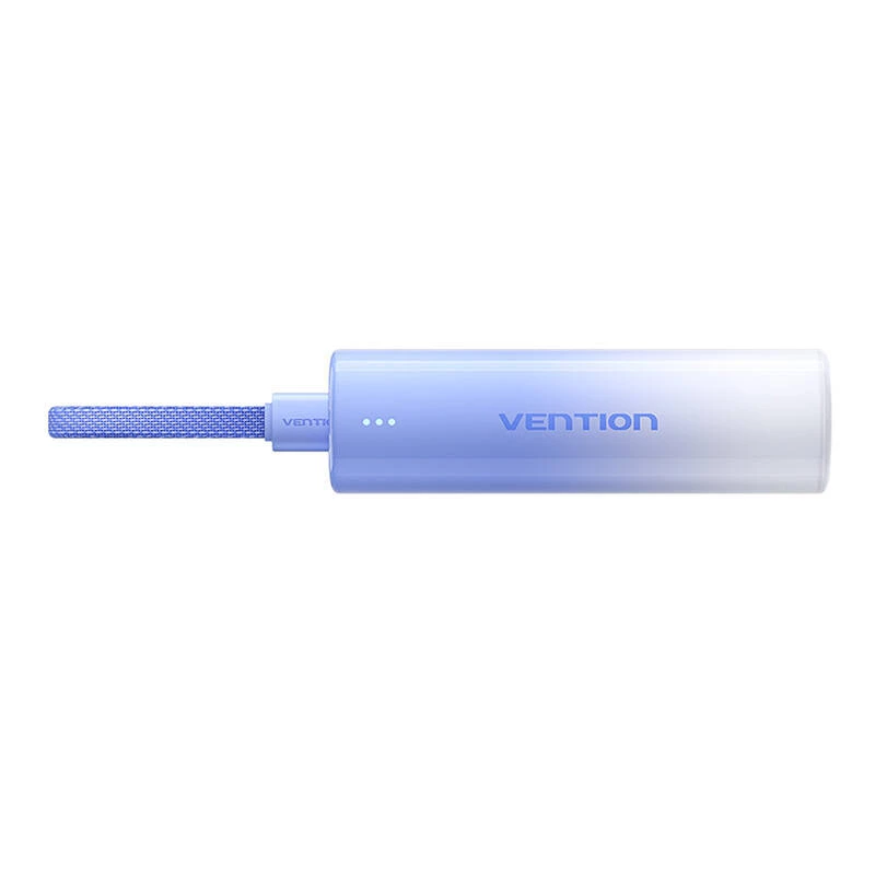Prenosná powerbank Vention FHWL0 5000 mAh, modrá, 1x USB Type-C, LED indikátory