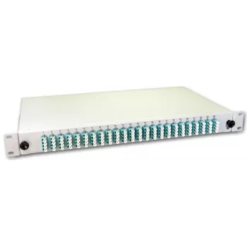 Lightwin optická spájacia krabica, 96 vlákien, 24x QLC multimode, 50/125µm OM3 pigtail spájacie krabice (SPBOX 96G50 OM3 QLC)