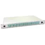 Lightwin optická spájacia krabica, 96 vlákien, 24x QLC multimode, 50/125µm OM3 pigtail spájacie krabice (SPBOX 96G50 OM3 QLC)