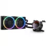 All-in-One kvapalinový chladič BitsPower Cyclops 240 – čierny/strieborný, 240 mm radiátor