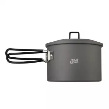 ESBIT PT1600HA kempingový hrniec 1,6 L hliník, čierna