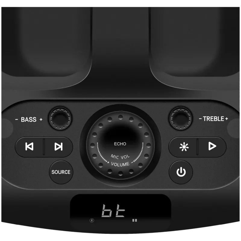 Sven PS-1000 prenosný párty reproduktor 160 W, Bluetooth, FM, karaoke, čierny