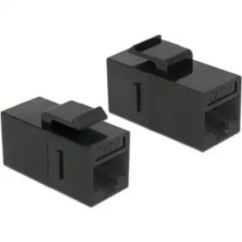 Keystone modul DeLOCK 86381 zahnutý čierny RJ-45