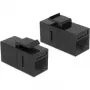 Keystone modul DeLOCK 86381 zahnutý čierny RJ-45
