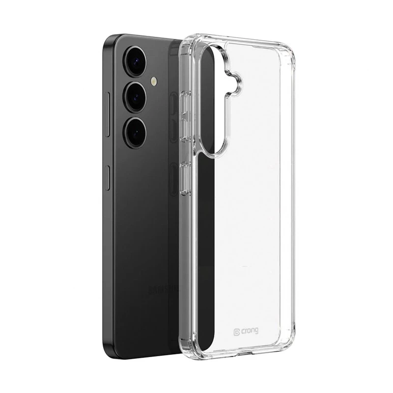 Priehľadné ochranné puzdro Crong Crystal Shield pre Samsung Galaxy S25