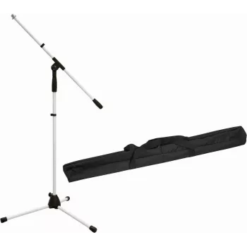 Mikrofónny stojan Omnitronic MS-1W s ramenom – biele prevedenie