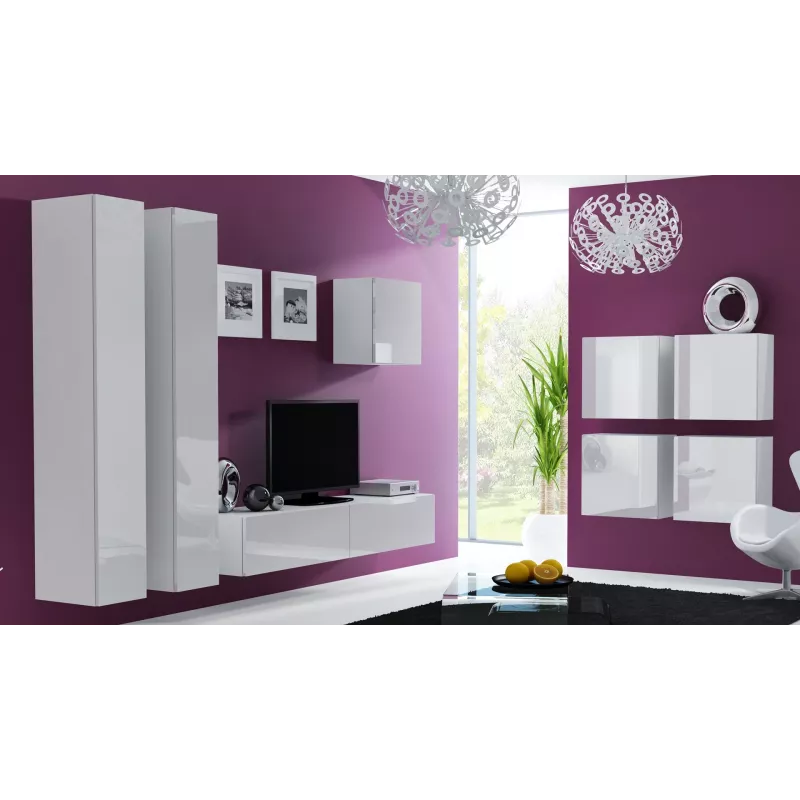 Cama Square skriňa VIGO 50/50/30 biela/biela lesk