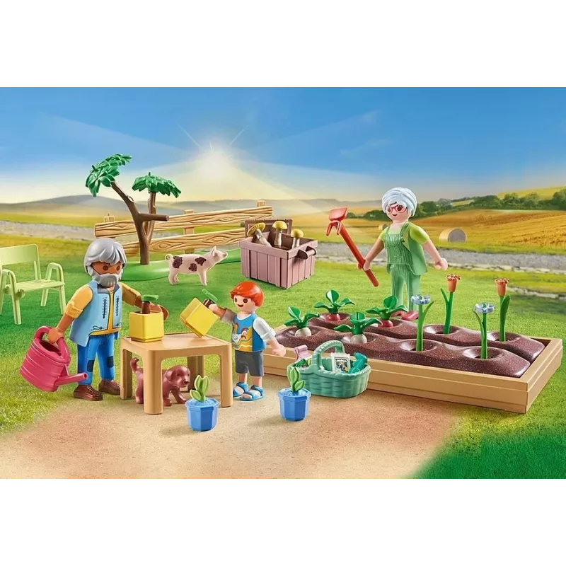 Playmobil 71443 Country: Zeleninová záhrada so starými rodičmi