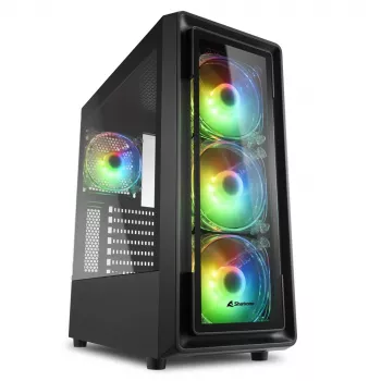 PC skriňa Sharkoon TK4 RGB Midi Tower čierna