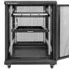 Qoltec 54516 patch panel pre 19-palcový rack, 24 portov, 1U, UTP, čierny