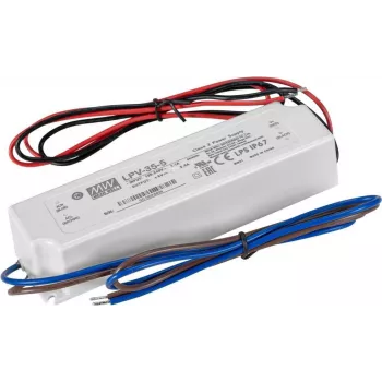 Mean Well 30W 5V IP67 vodotesný priemyselný napájací zdroj s DC výstupom