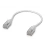 Sieťový patch kábel UBIQUITI UACC-Cable-Patch-EL-C6A 0,15 m Cat6a RJ-45 priesvitná biely