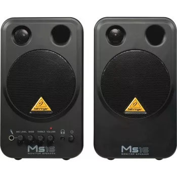 Behringer MS16 reproduktory 2-pásmové čierna káblové 16 W