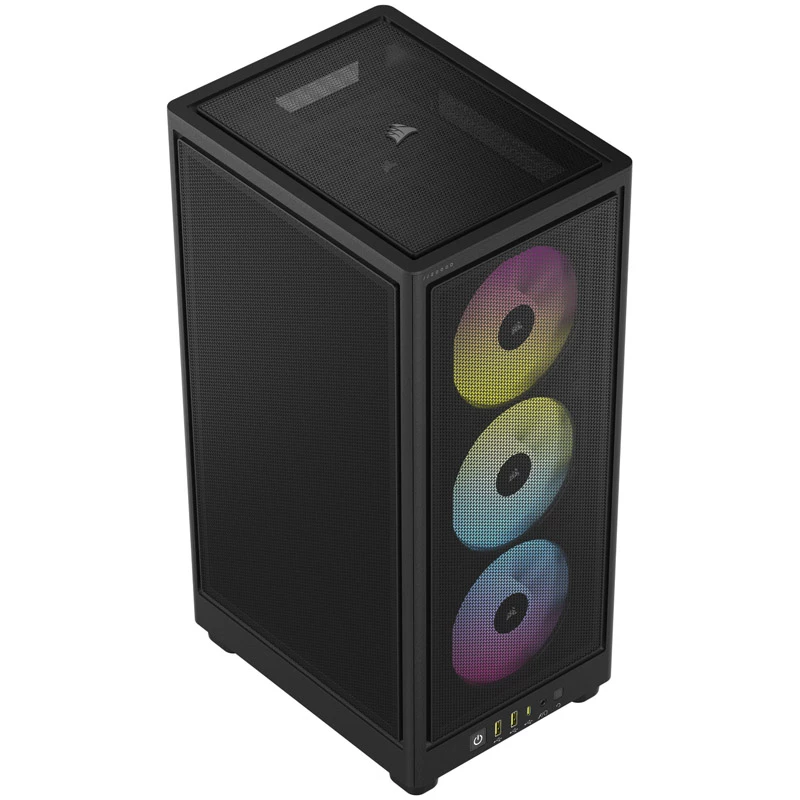 Corsair RGB AIRFLOW PC skriňa 2000D čierna Mini-ITX vrátane napájací zdroj nie SFX