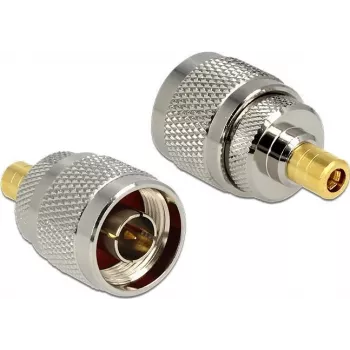 Delock 88869 RF adaptér, N samec na SMB samec, niklovaný, strieborný
