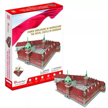 3D puzzle Cubicfun Varšavský kráľovský hrad model 306-20268 – architektonický model z kartónu, mierka a počet dielov neuvedené