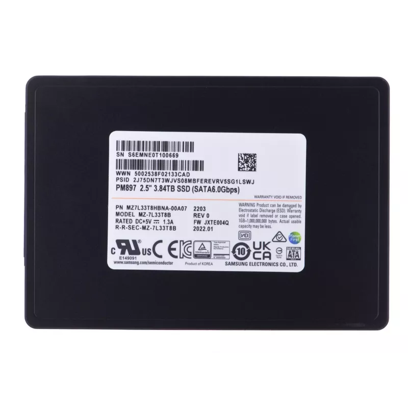 Samsung PM897 3.84 TB 2.5 palca Serial ATA III V-NAND