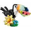 Stavebná hračka LEGO Creator 3-in-1 Divé zvieratá tropický tukan set 31173