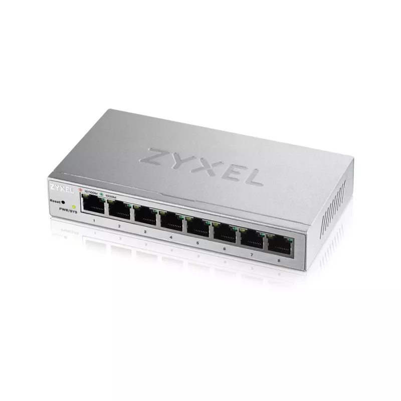 Zyxel GS1200-8 Managed Gigabit Ethernet (10/100/1000) strieborný