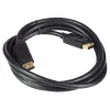 Akyga AK-AV-10 DisplayPort kábel, konektor samec/samec, pozlátené konektory, 1,8 m, čierny