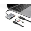 Delock 91016 USB-C čítačka kariet pre SD a microSD karty s USB-A portom a USB-C PD