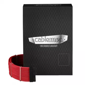 Sada napájacích káblov CableMod PRO Series ModMesh C-Series pre Cooler Master RMi/RMx (červená)