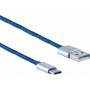 USB kábel ShiverPeaks BS14-50024 USB 2.0 2m USB A USB C modrý