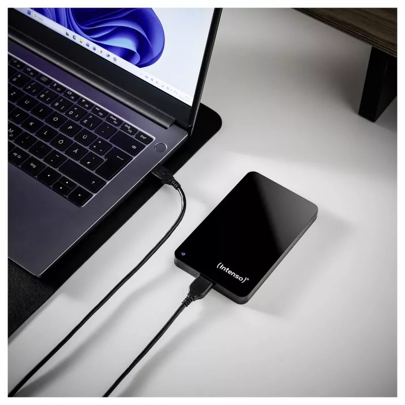 Prenosný pevný disk 1 TB refurbished, externý pevný disk (čierny)
