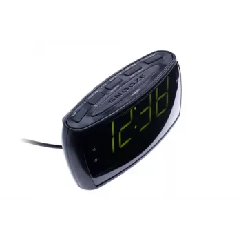 Rádiobudík Adler AD 1121 — rádiobudík, FM/AM tuner, LED displej, záložná batéria, čierny