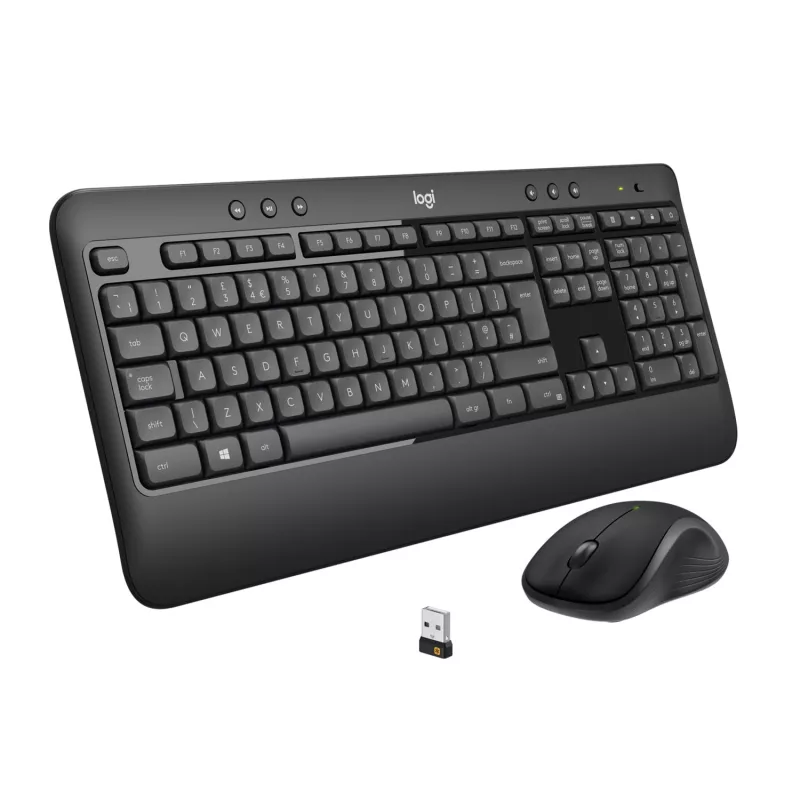 Logitech MK540 Advanced - súprava klávesnice a myši - bezdrôtová - 2,4 GHz - španielska QWERTY