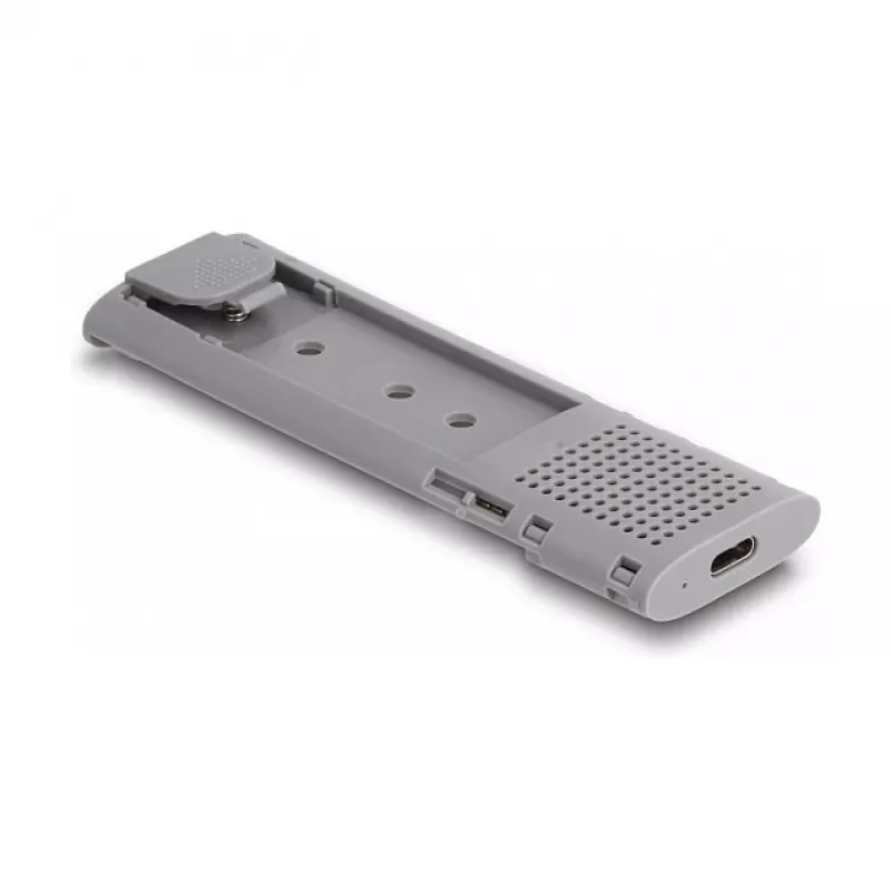 SSD puzdro DeLOCK externé USB Type-C Combo puzdro pre M.2 NVMe PCIe alebo SATA SSD bez nástrojov