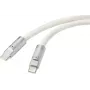 Renkforce USB-C® kábel USB 2.0 USB-C® konektor samec, USB-C® konektor samec 1,00 m biely RF-6056876 (RF-6056876)