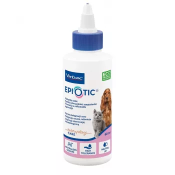 Roztok na čistenie uší VIRBAC EPI-OTIC S-I-S pre psov a mačky 60 ml