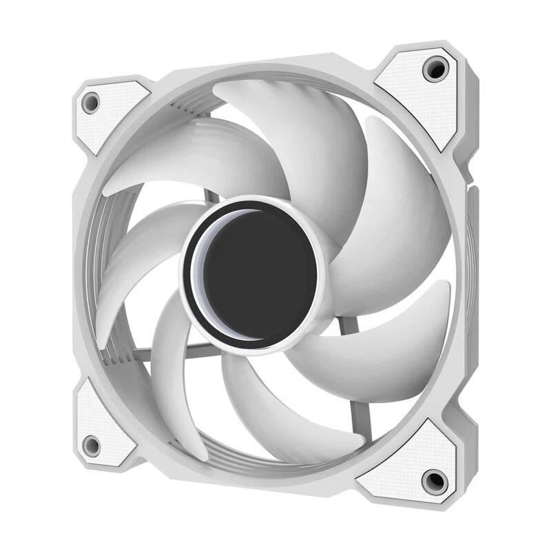 Chladiaci ventilátor Darkflash DR08 (biely) — ventilátor do skrine/CPU, model DR08 biely, jeden 120-mm ventilátor