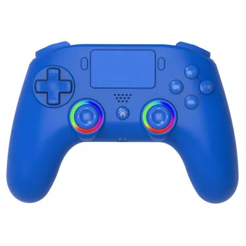 Bezdrôtový LED ovládač SUBSONIC SA5639-3 pre PS4 a PC, modrý bezdrôtový gamepad