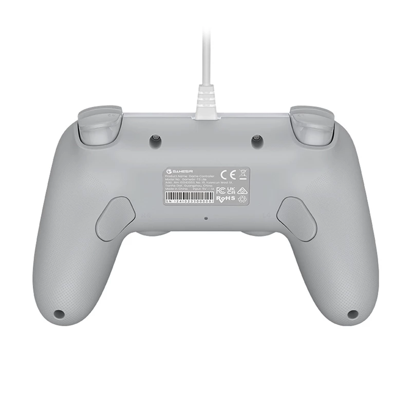 Káblový herný ovládač GameSir T3 Lite WT biely – ergonomický káblový ovládač, kompatibilný s PC