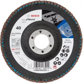 Bosch X571 Best for Metal lamelový kotúč, 125 mm, K40 (2608606922)