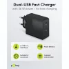 Interiérová nabíjačka Goobay 61757 rýchle nabíjanie USB Type-C 2 porty čierna