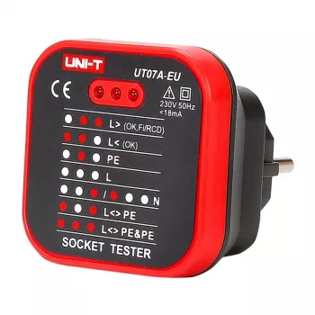 UNI-T UT07A-EU tester zásuviek