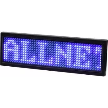 ALLNET menovka elektronická programovateľná Serial - farba modrá