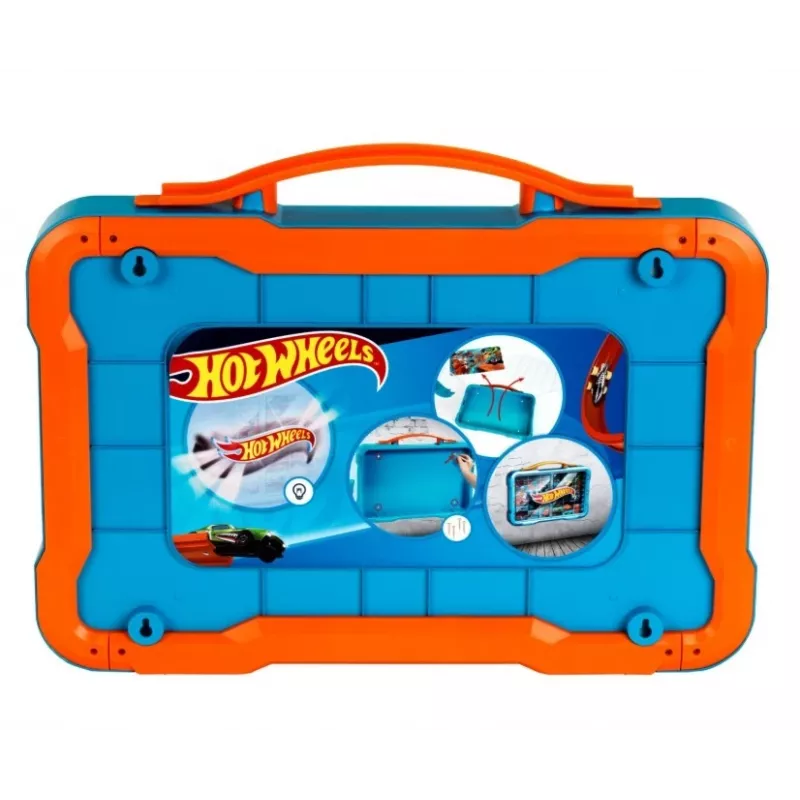 Hot Wheels úložný kufrík so svietiacim logom