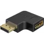 Goobay DisplayPort uhlový adaptér 90° vľavo čierny (77132)