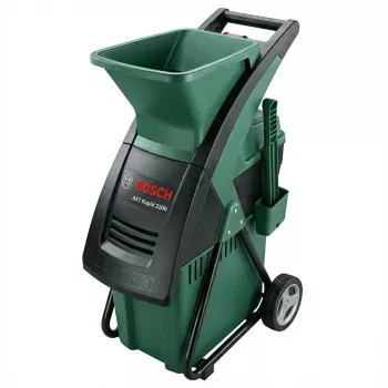 Elektrický drvič Bosch AXT RAPID 2200 — motor 2200 W, rezná kapacita až 40 mm