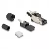 DeLOCK 86016 drôtový spoj RJ45/LSA čierna strieborná konektor samec
