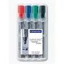 Staedtler 356 B WP4 sada fixiek na flipchart, 4 ks, čierna modrá zelená červená