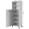 Úložná skriňa cama meble ABETO 60×40×176,5 cm grafit/lesk grafit