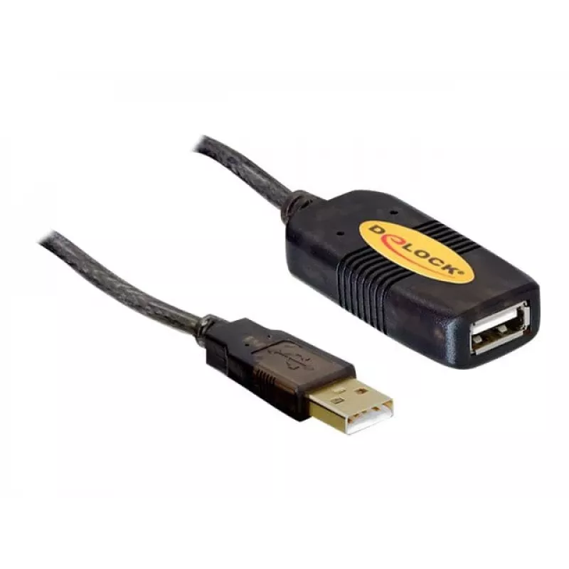 USB kábel DeLOCK 82446 USB 2.0 10m čierny