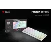 SAVIO PHENIX WHITE bezdrôtová mechanická klávesnica, Gateron Red Pro, ABS