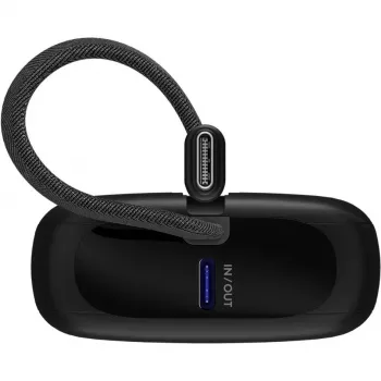 Prenosná powerbank Goobay 10 000 mAh s integrovaným USB-C káblom – 20 W kompaktná na cesty (76251)